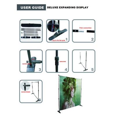 Tradeshow Booth Package Deluxe, 10' Expanding Display and 8' Sublimated PREMIUM Tablecloth - Image 5