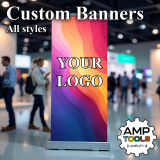 Custom Banners: Make a Bold Brand Statement with AMP Media